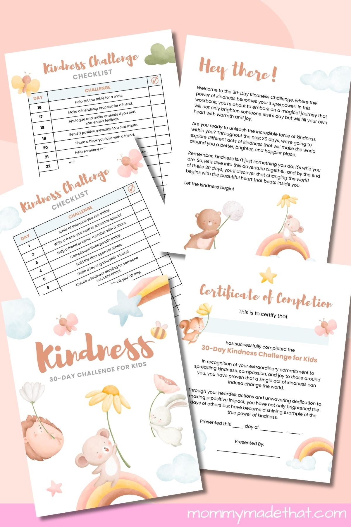 30 Day Kids Kindness Challenge