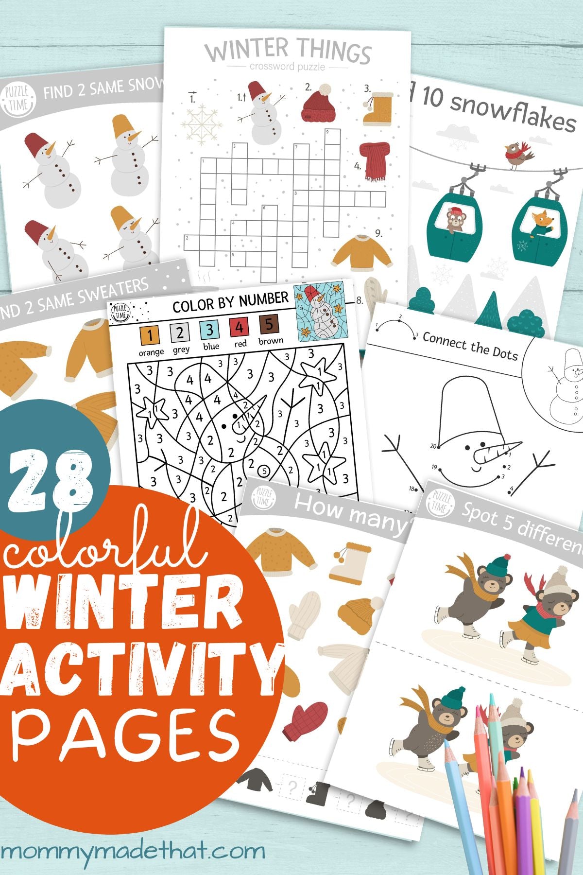 Winter Printable Games and Activities
